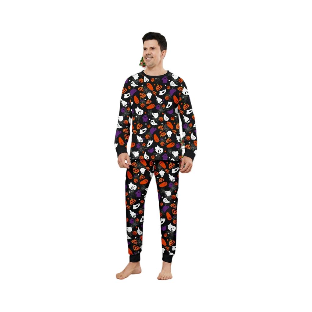 Prints Family Matching Long Sleeve Tops+Pants Set Family Matching Sets