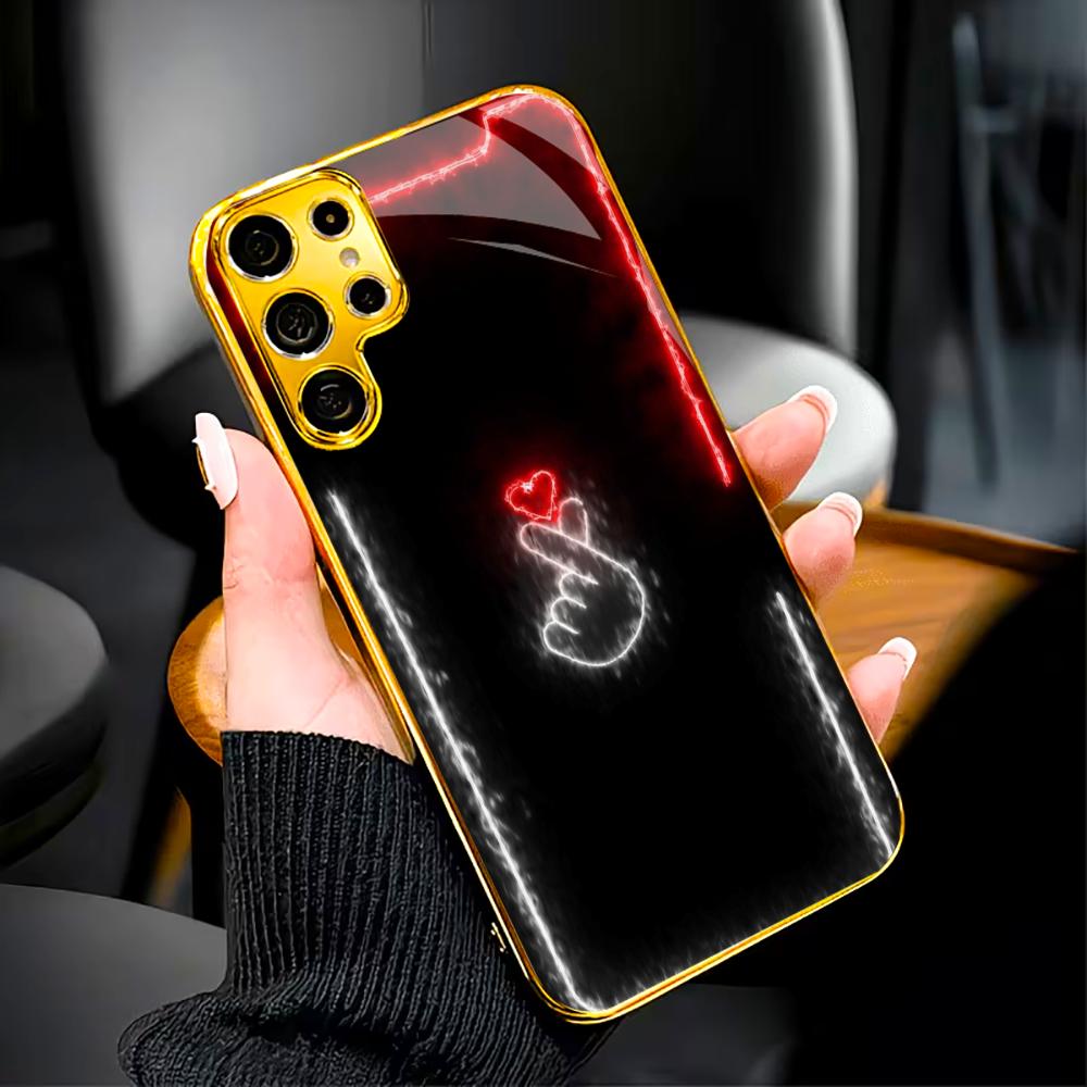 Love You Faddish Cellphone New Bestseller Model PhoneCase Glass PhoneCase for Samsung Galaxy S26 S25 S24 S23 S22 FE,Ultra,Plus