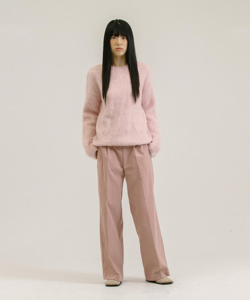 Nevel Everywear Corduroy Wide Pants_Pael Pink