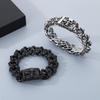 KALEN Punk Style Fine Jewelry Fashion Bracelets Stainless Steel Skull Links Bracelet for Men