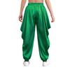 Chlapecké saténové kostýmy na halloweenskou cosplay tématickou párty Dhoti kalhoty Elastický pas Volné pytlovité kalhoty
