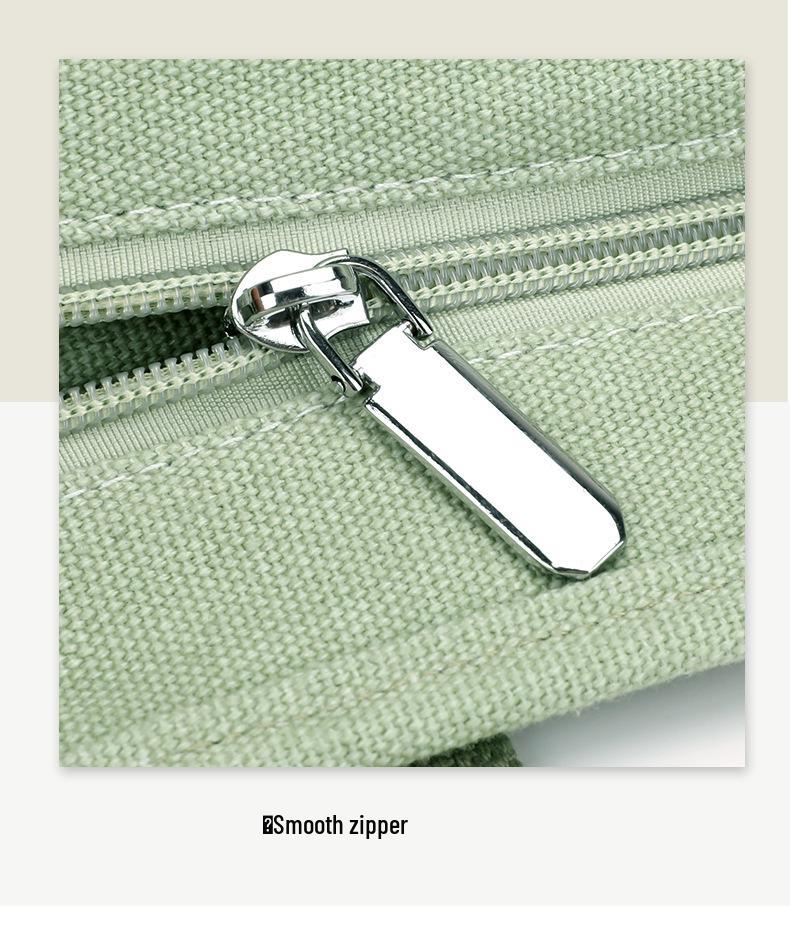 16-oz Japanese-Korean Style Women's Canvas Tote: Single Shoulder, Crossbody, Large Capacity Handbag