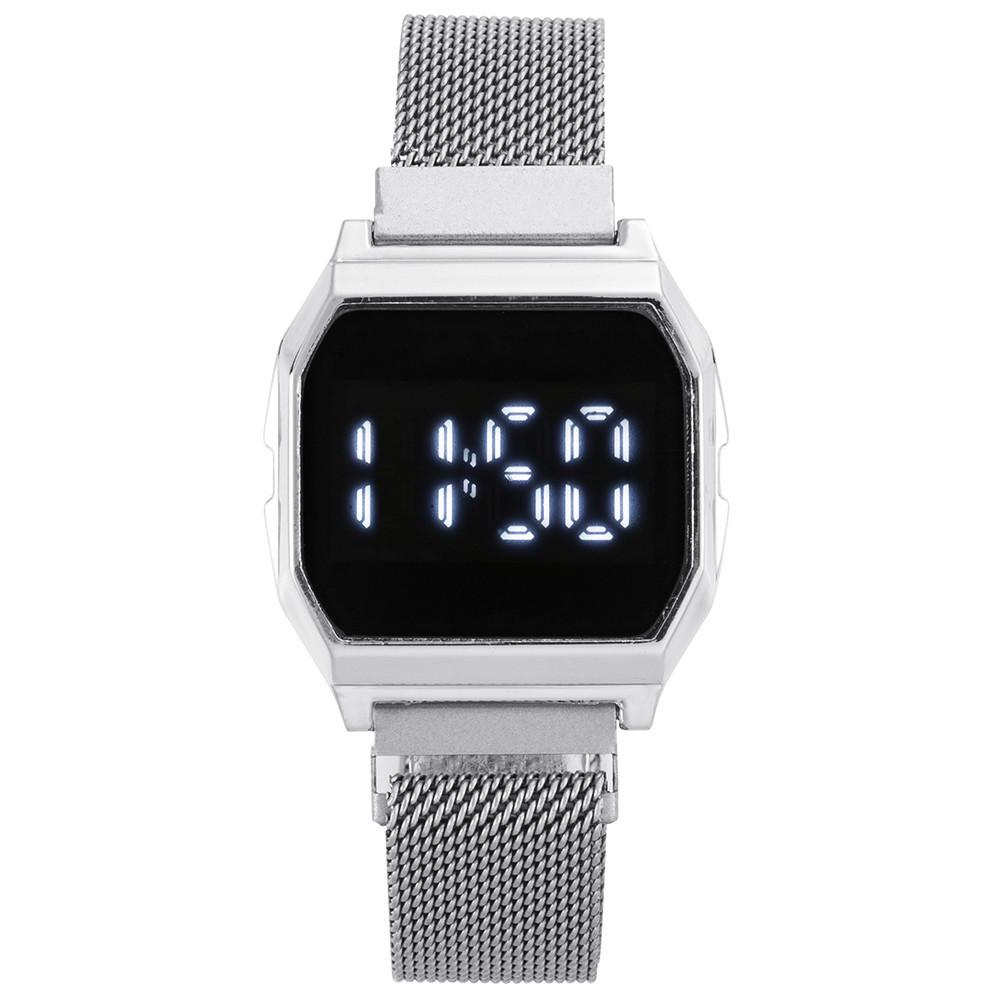 Men's Wristwatch Fashion Casual LED Digital Display Watch Male Gold Stainless Steel Band Waterproof Luxury Watches Herrenuhr