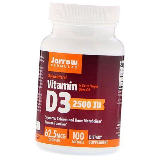 Vitamin D3, Vitamin D3 2500, Jarrow Formulas 100 Gelkapseln (36345046)