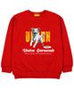 UNION GARMENTS Dog Terry Oversized Sweatshirt Red