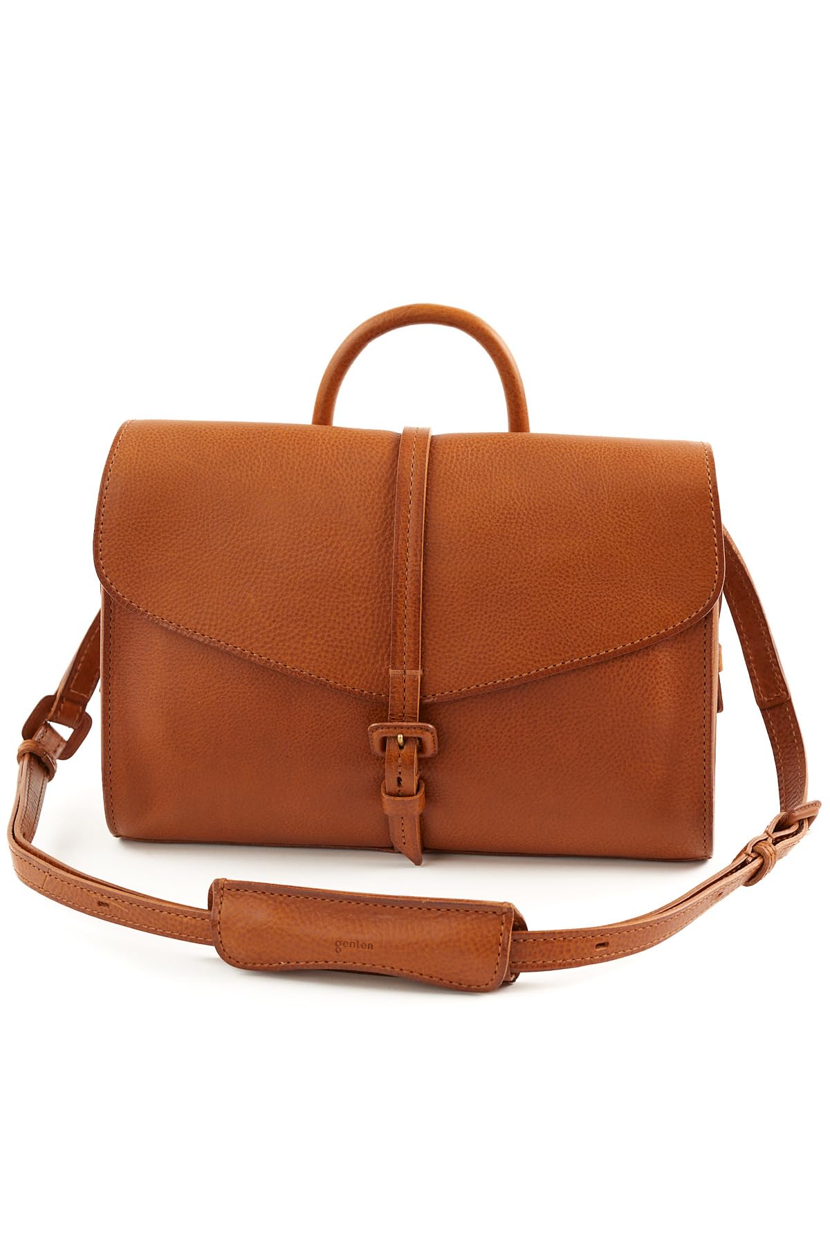 

Сумка через плече натуральна шкіра коричнева [Genten] жіноча GE-44527-50 коричневий