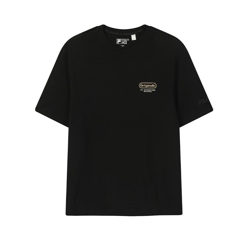 FILA Original Simple Casual Comfortable Round Neck T-Shirt Men tops F11M639104F-BK M