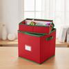 Organizer Portable Christmas Decoration Storage Box with Dividers Lightweight