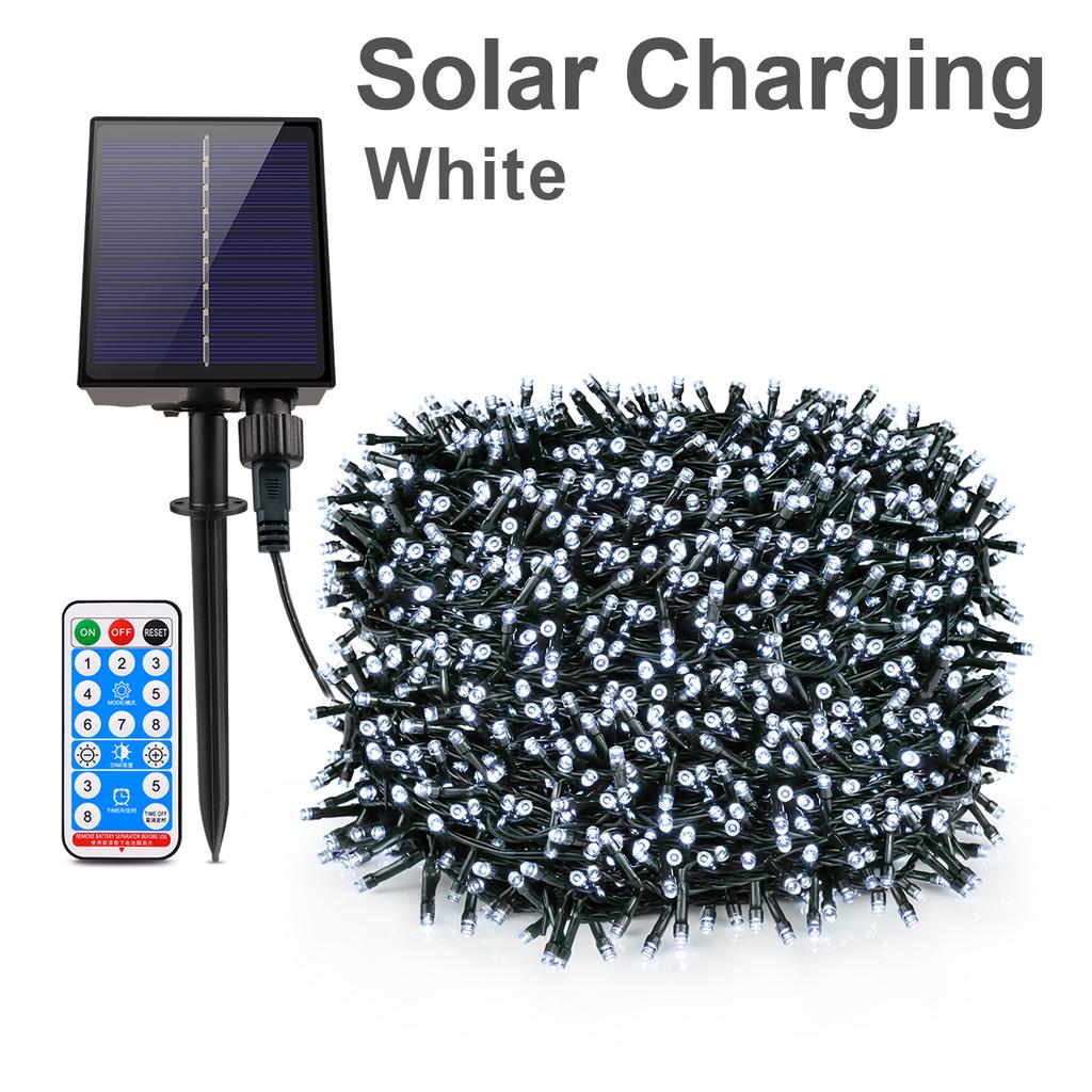 Solar Lamp Outdoor Waterproof LED String Fairy Light Garland For Wedding Tree Garden Lawn Holiday Party Decor 100/50/30/20/10M