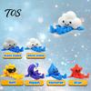 Creative Cartoon Action Figures Weather Gnome Figurine, 3D Printed Poseable Series Desk Toy, Portable Desktop Decoration Collectible Decor for Office,