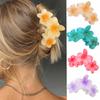 Delicate Colorful Flower Hair Claw for Woman Girl Skincare Makeup Hair Clip for Thin Hair Nonslip Delicate Hair Clip