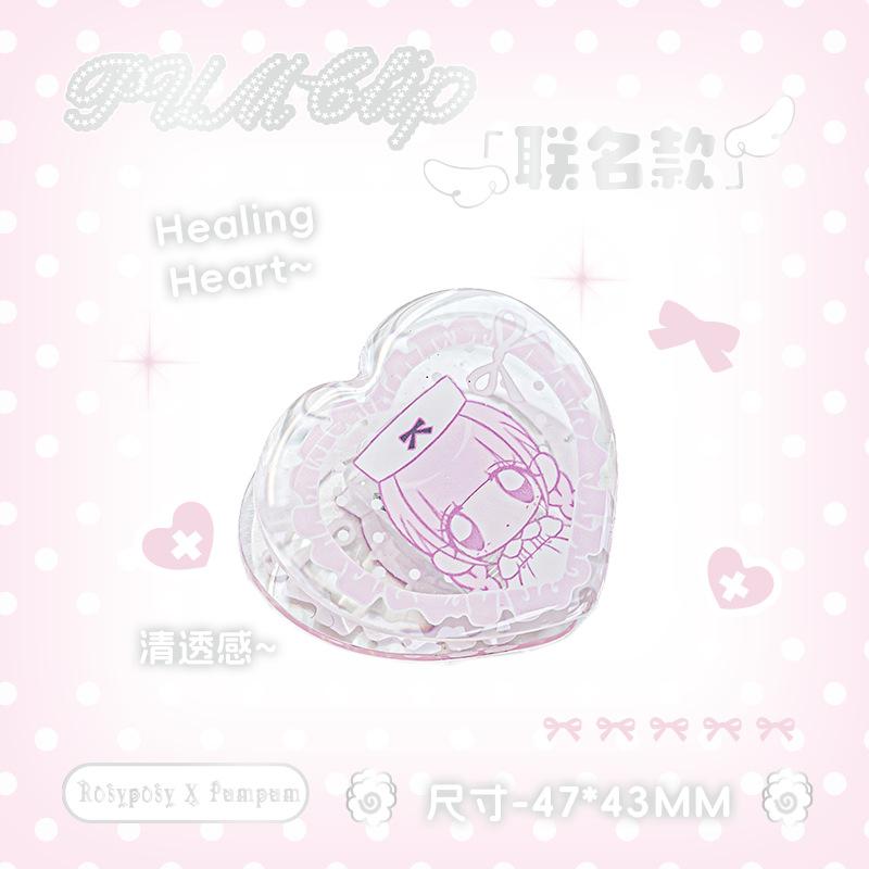 RosyPosy soft set Pumpa joint Epoxy acrylic clip, girl clear hand account clip sticky note storage clip