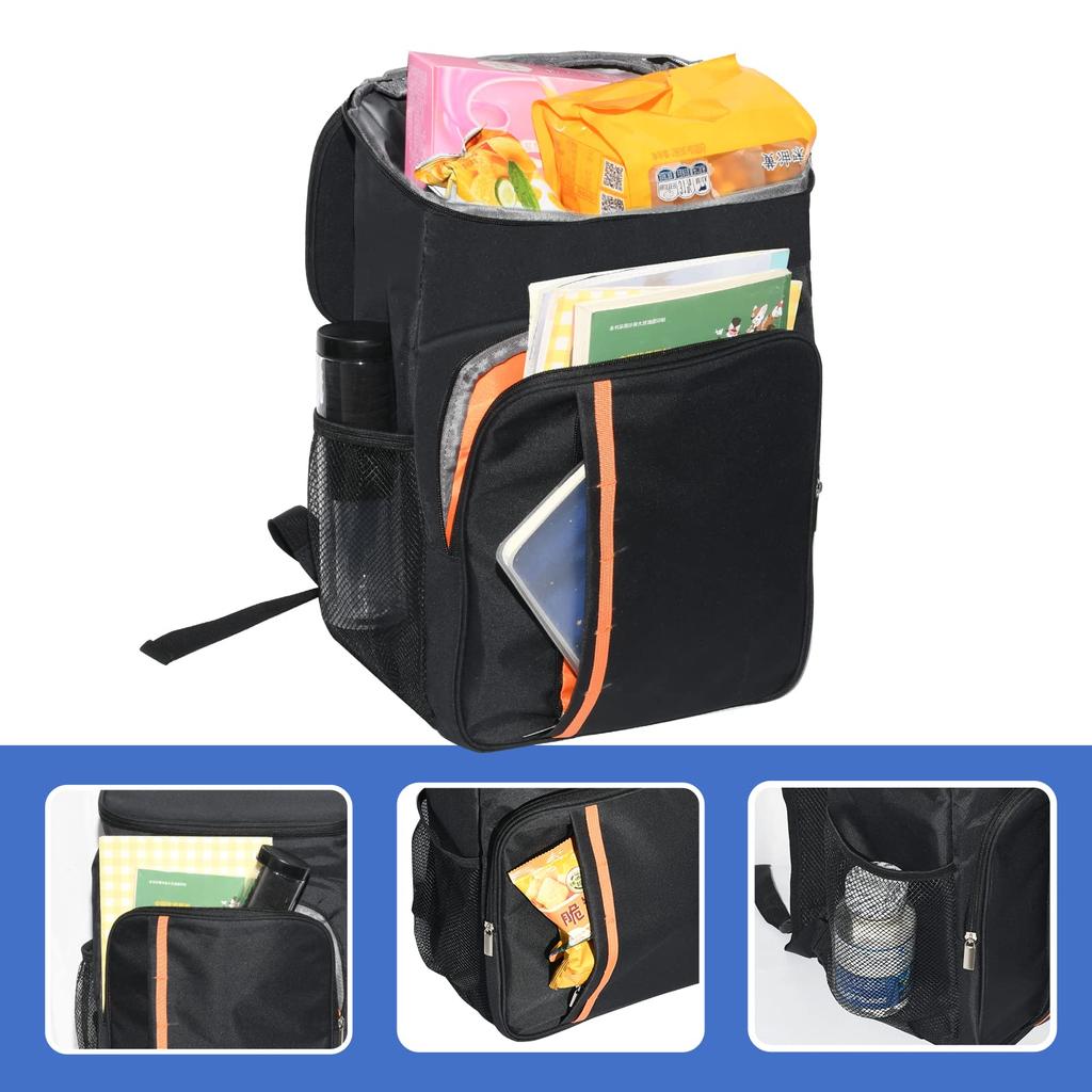 Leehuwai Insulated Cooler Cooler Soft Handbag Shoulder Thermal Extra Thick for Outdoor Sports Backpack, Bag, Box, Cooler, Foldable, Compact,