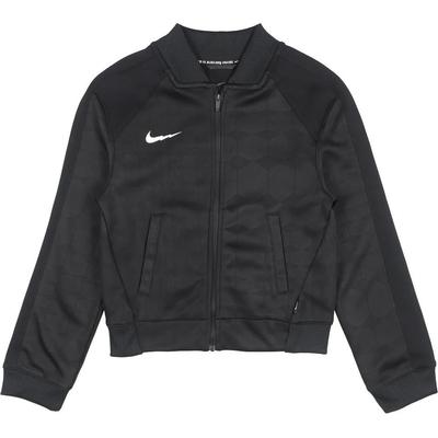 Solid Color Round Neck Zipper Long Sleeve Jacket Kids Jackets Black FD3126-010