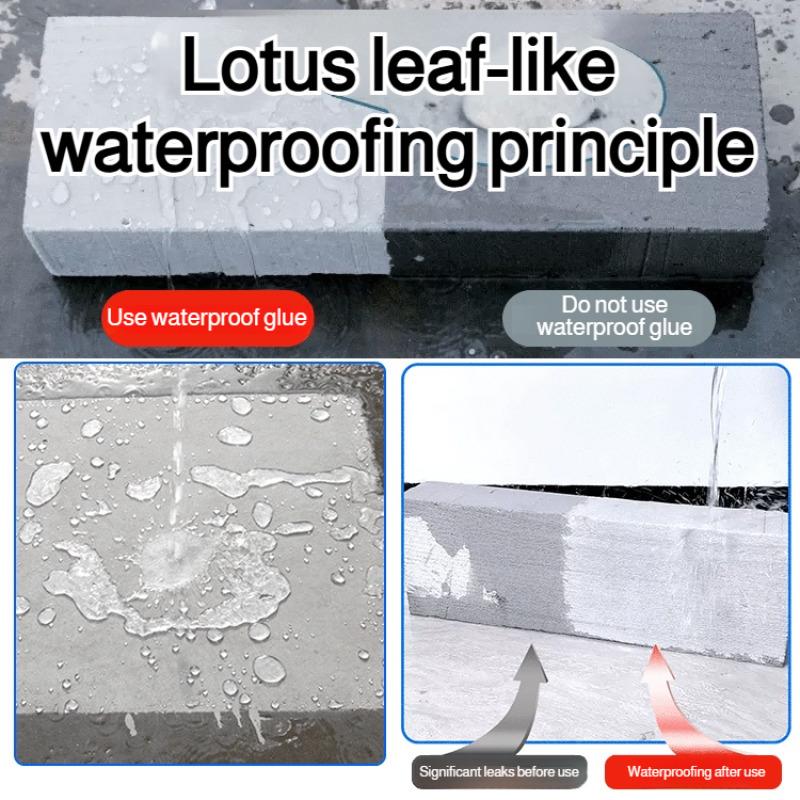 Transparent Waterproof Sealant For Bathroom Kitchen Roof Leak Repair No Demolition Required Crystal Clear Leak Repair Bathroom