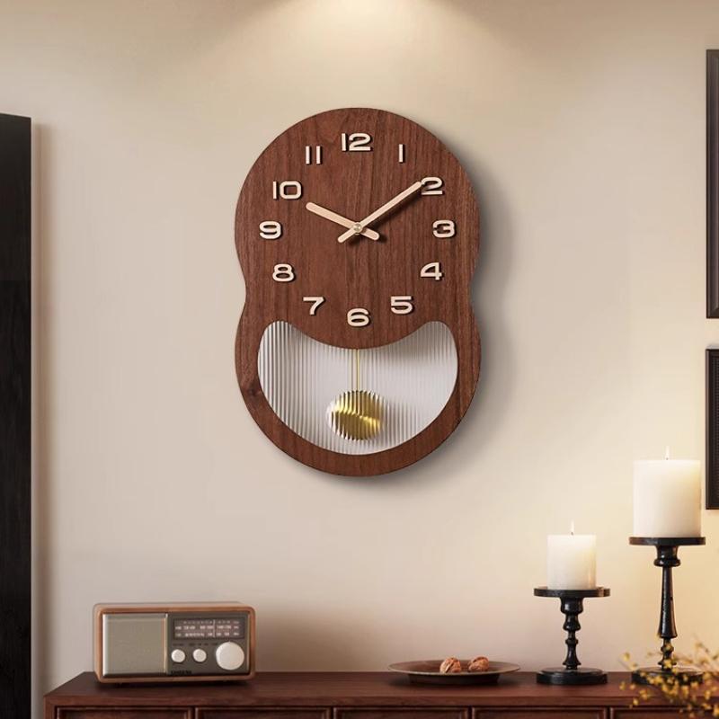 Wall Clock Chinese Antique Living Room New High-end Chinese Retro Art Creative Clock Wall Hanging Home Decoration