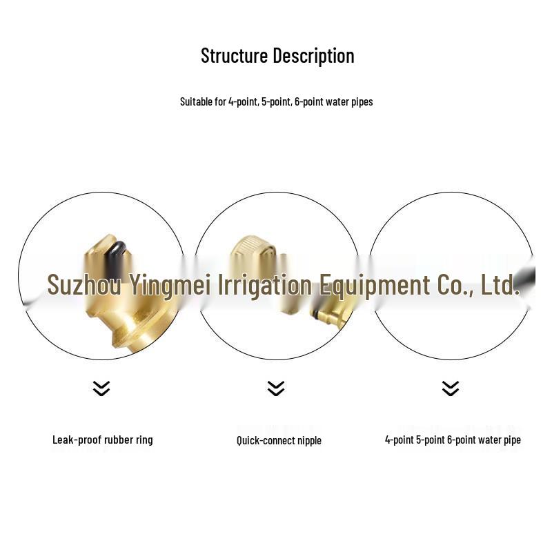Dual-Way Copper Garden Hose Connector for Irrigation