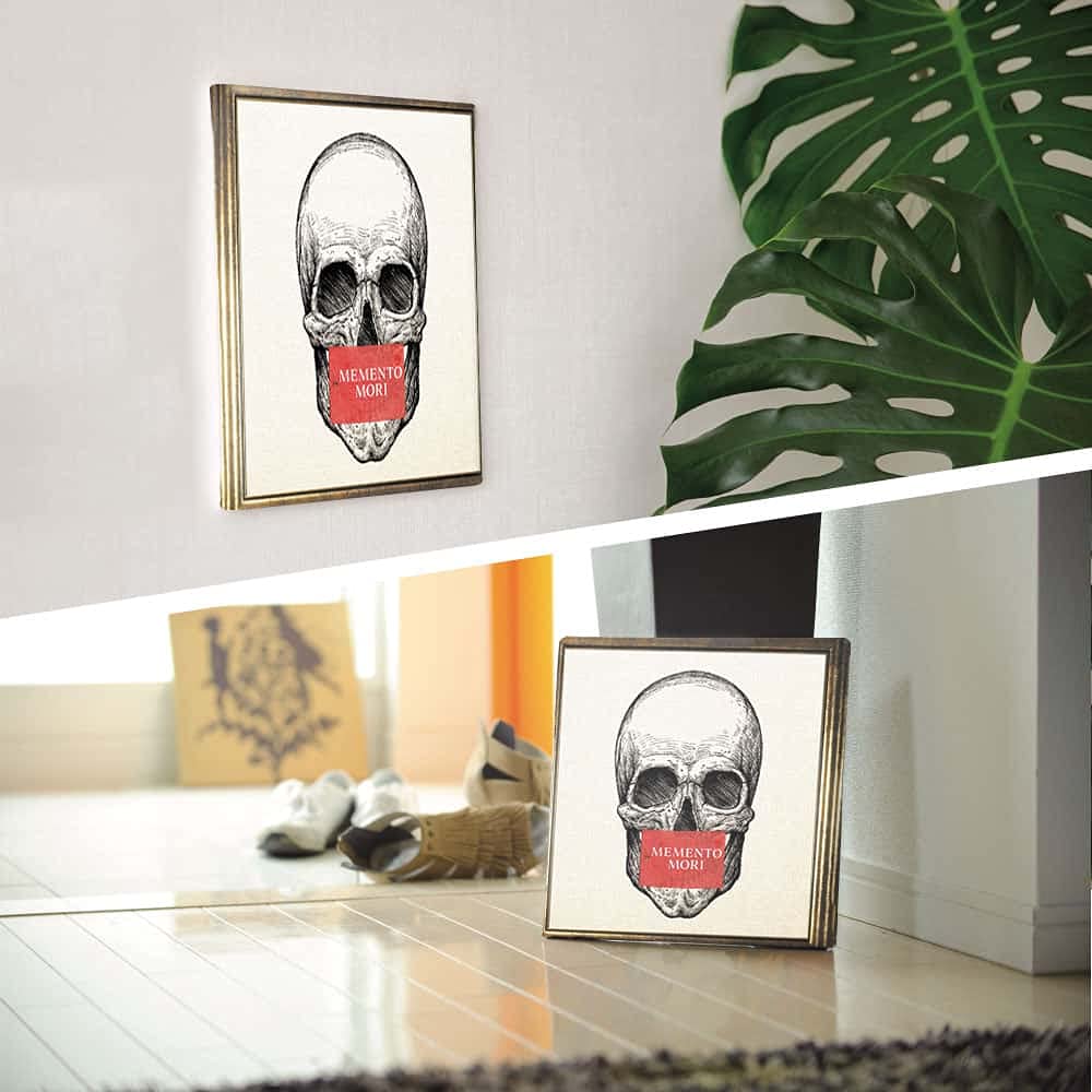 Simple Skull Art 100cm x XL Made in Stylish Interior Living Room Pop Fabric Panel, 100cm, Size, Japan, Poster, Decor, Decor, Art, Rock, Panel,