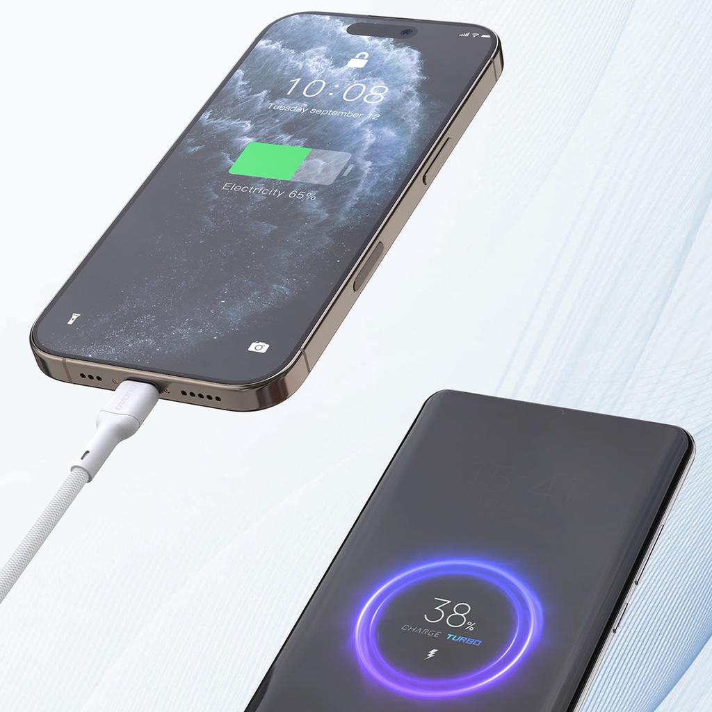 Kabel przewód USB-C - iPhone Lightning 30W 2m - biały