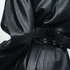 Women's Gothic Style Studded Belt Double Row Hole Adjustable Clasp Waist Band PU Leather Nonslip Design Fashion