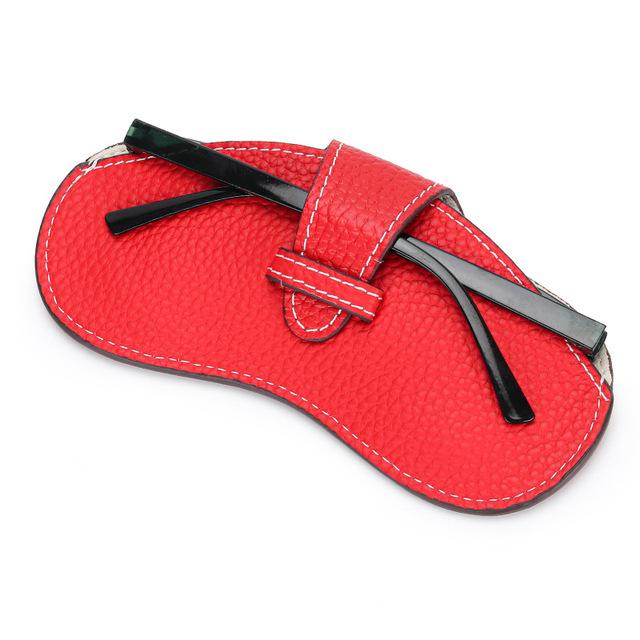 

Чехол для очков из натуральной кожи, футляр для солнцезащитных очков, сумка для хранения солнцезащитных очков, чехол для очков, портативный футляр для очков красный