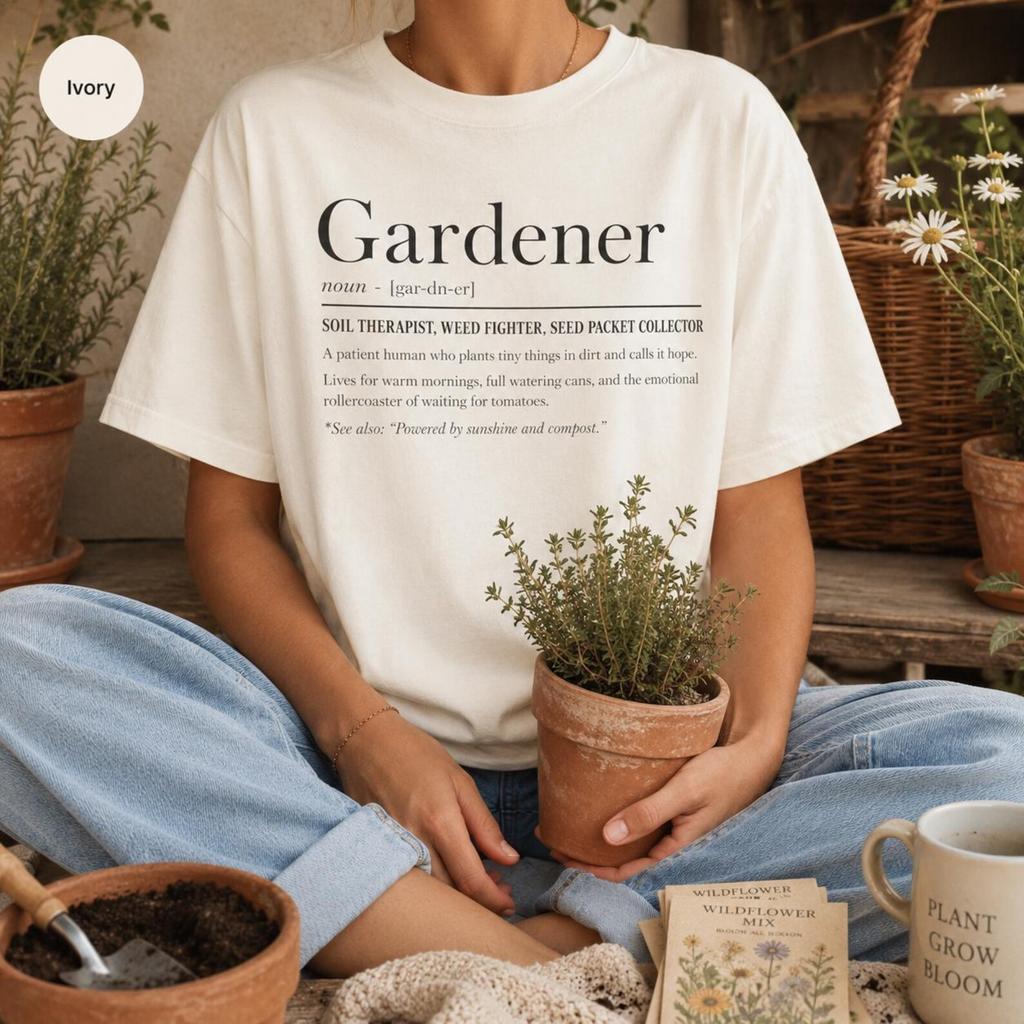 Gardener Shirt, Comfort Colors Gardener Tshirt, Funny Gardener Shirt, Gardening Gift for Him Her, Gardener Dad Mom Gift, Plant Lover Tee