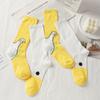 Summer Cartoon Duck Mid Cotton Socks Sweat Absorbent Cute Boneless Long Socks