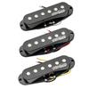 Wilkinson M Series High Output Ceramic ST Single Coil Pickup Set for Stratocaster Electric Black Guitars,