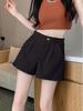 Women's 2025 High-Waisted A-line Wide-Leg Suit Shorts