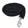 Large Dog Leash Traction Rope with Heavy Duty Buckle Hand-knitted Strong Durable Nylon Braided Leashes for Medium Big Dogs Bully