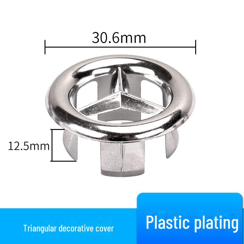 Dekorativer Überlaufstopfen für Waschbecken - Waschbeckenzubehör