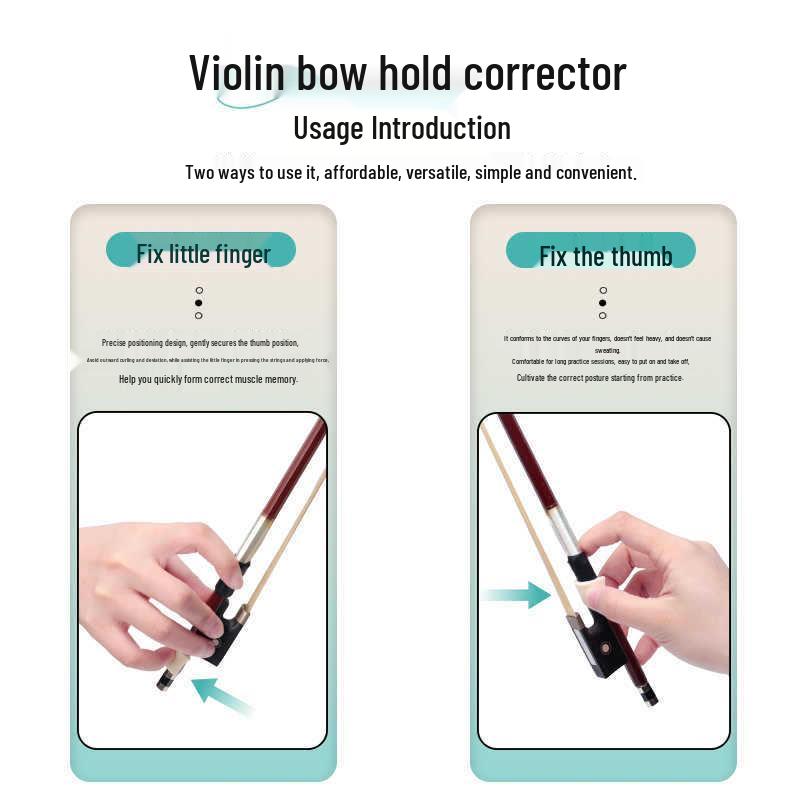 Geigenbogen-Griffkorrektor für Kinder & Erwachsene: Übungshilfe für die linke und rechte Hand