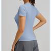 New Summer Women's Sports Tights Yoga Wear Short sleeved Tops Female Running Fitness T-shirts