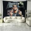 Anuel AA Poster Wall Tapestry Aesthetic Wall Hanging Printed Fabric Blanket Decorative Tapestries for Bedroom Living Room Home Decor