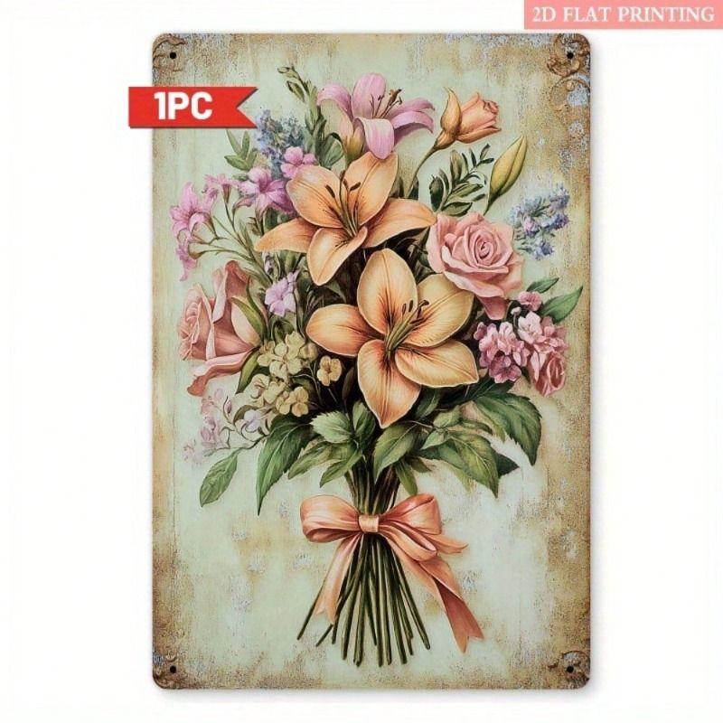 Retro Metal Tin Sign Wall Art Decor for Living Room Bedroom Office