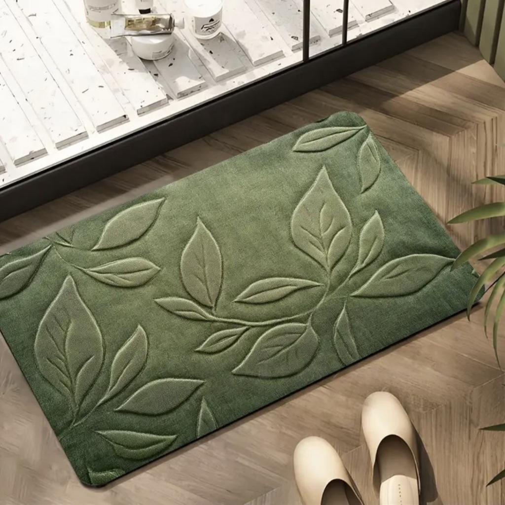 3D Podložka na podlahu pro domácnost, koupelnu, protiskluzová, rychleschnoucí, odolná proti nečistotám, snadno udržovatelná podložka na podlahu