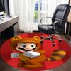 1pc Mario Office Round Area Rug, Under Office Chairs Bedroom Living Room Home Decor, Room Decoa1016142