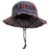 Custom Men Women Fashion Embroidery Fishing Hat UPF 50 Wide Brim Bucket Hat Safari Boonie Hat