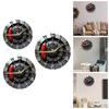 2D Flat Gear Wall Clock Battery Operated Decorative Timepiece for Dining Room Home Decor