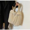 Canvas Large-capacity Bag 2024 New Korean Version Handbag Bag Large Bag Shoulder Leisure Student Bag