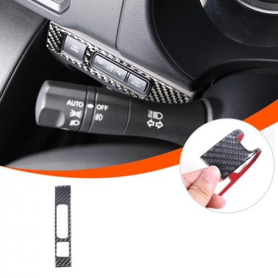 Soft Carbon Fiber Headlight Switch Panel Trim For Nissan Frontier D41 2024+