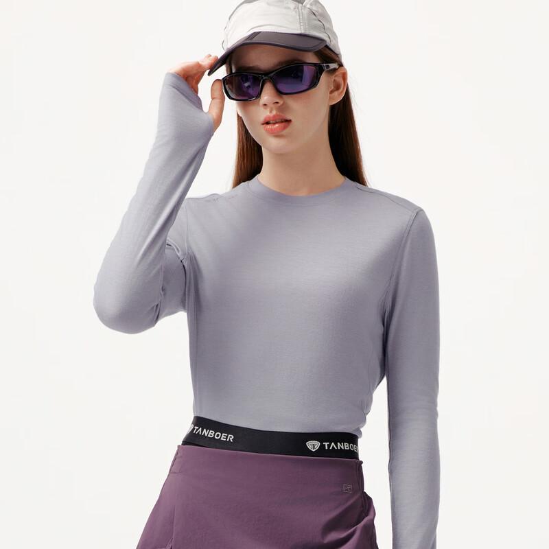 Tanboer Women's 5532222A 100% Wool Cropped Crew Neck Sweatshirt