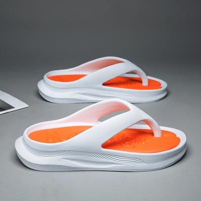 Men's Anti-skid and Wear-resistant Thick Soled Beach Trample Casual Flip Flops for External Wear