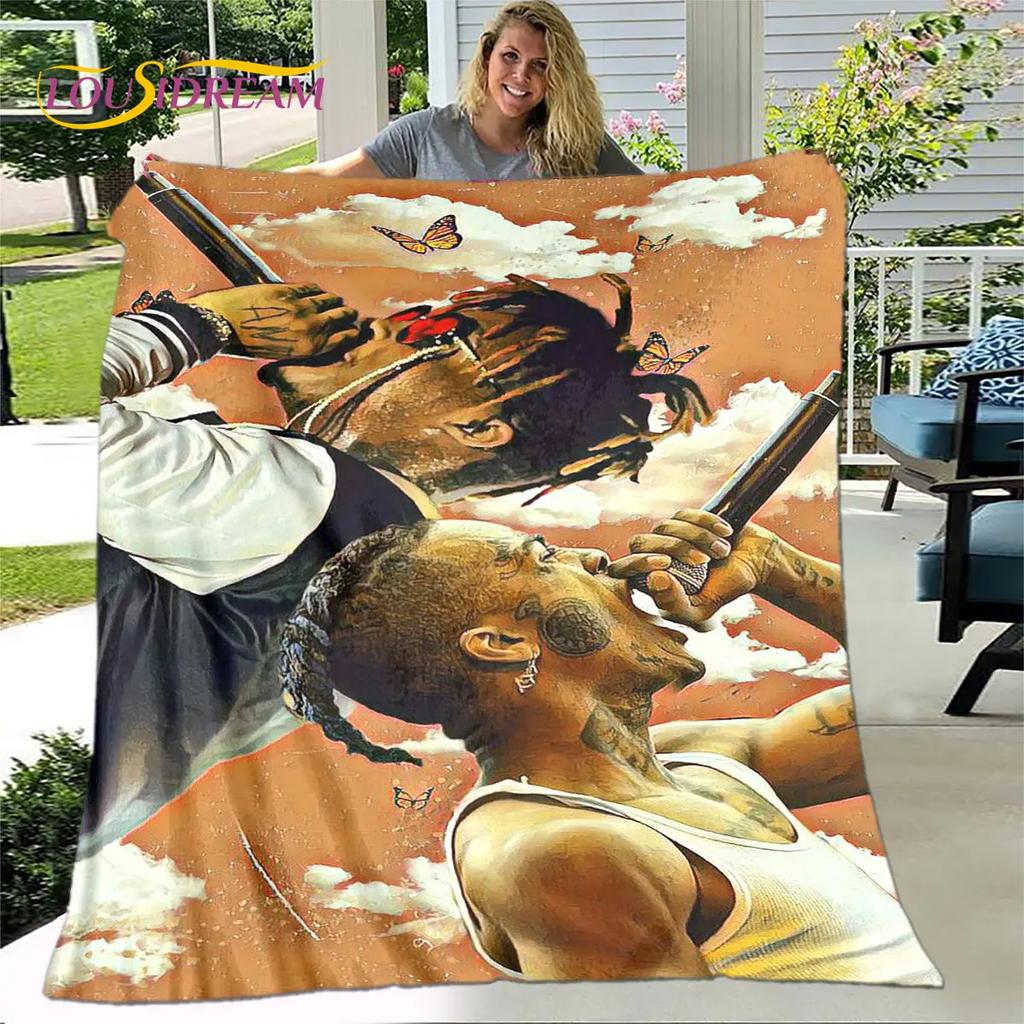 Legend Star Hip Hop Art Rapper Soft Plush Blanket,Flannel Blanket Throw Blanket for Living Room Bedroom Bed Sofa Picnic Cover