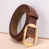 Women's Genuine Leather Belt Personalized Retro with Jeans Work Pants Genuine Leather Belt Women's Cowhide Waist Chain Belt