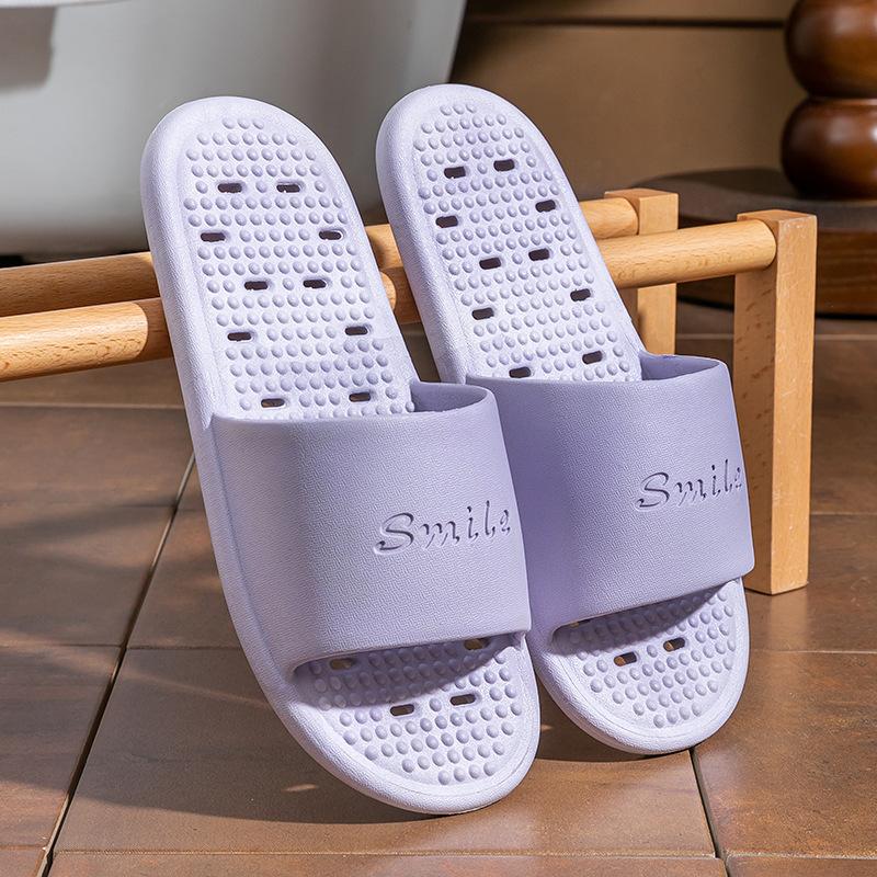 Fashion 2025 women's new indoor home bathroom hotel quick-drying non-slip and leakage slippers men's and women's couple shoes