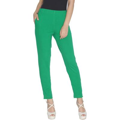 Lyra Women Solid Premium Cotton Kurtipant | Mid-Waist | Fashionwear