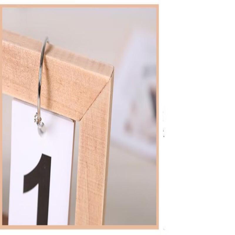Wooden Flip Perpetual Desk Calendar