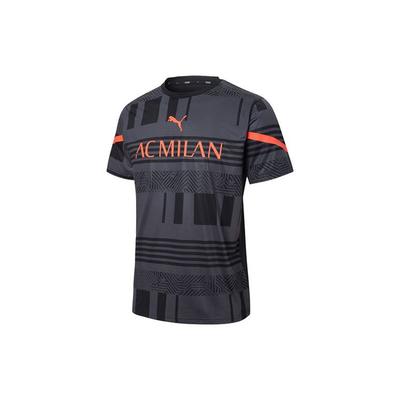 AC Milan Round Neck Short Sleeve Soccer Jersey Men Tops Black 765053-04