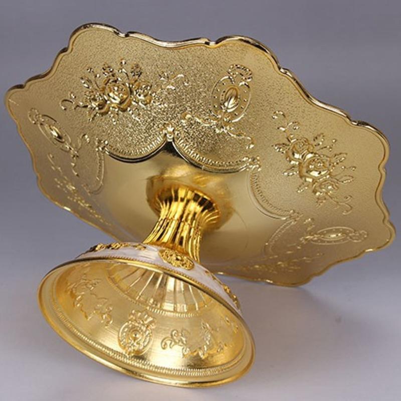 Fruit Tray Trinket Dish Plate Tea Tray Elegant Candy Plate Vintage Fruit Plate Dessert Storage Tray Home Decoration